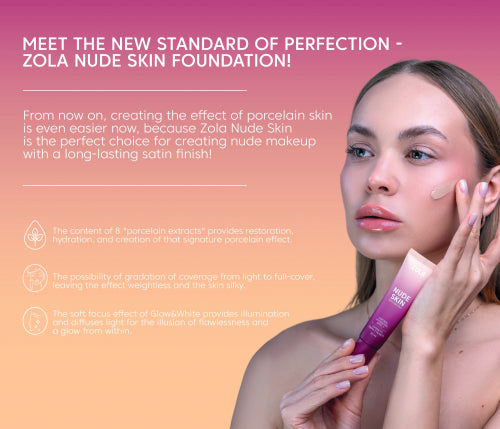 ZOLA Foundation NUDE SKIN 01 LIGHT