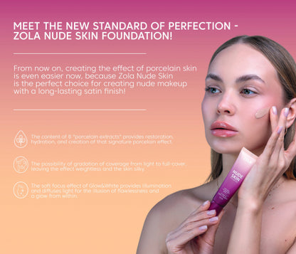 ZOLA Foundation NUDE SKIN 01 LIGHT