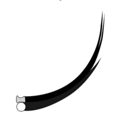 LALKA PARIS ellipse curl CC eyelash extensions 0.15GR