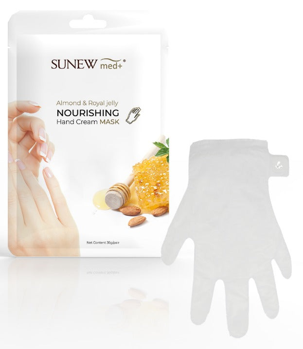 SUNEWMED+ Masque gants pour les mains amande douce et gelée royale