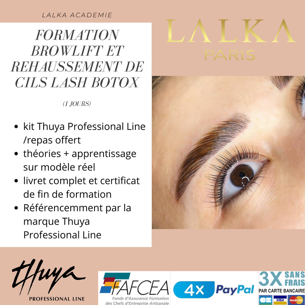 Formation 2 en 1 Browlift + Rehaussement de cils Lash botox