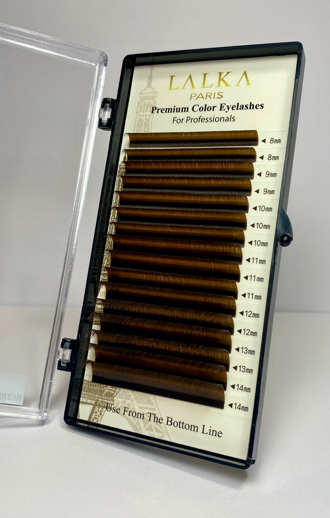 Extensions de cils couleur Brun Foncé collection Paris by Lalka Paris